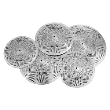 5-Piece Low Volume Cymbal Pack - Quiet Drumming Practice Set