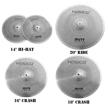 Low Volume Cymbal Pack for Quiet Drumming Practice