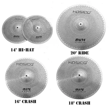 Low Volume Cymbal Pack for Quiet Drumming Practice