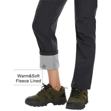 MAGCOMSEN Women's Insulated Waterproof Softshell Pants