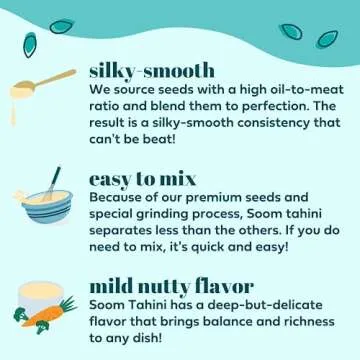 Soom Premium Tahini Paste - Silky Smooth & Vegan