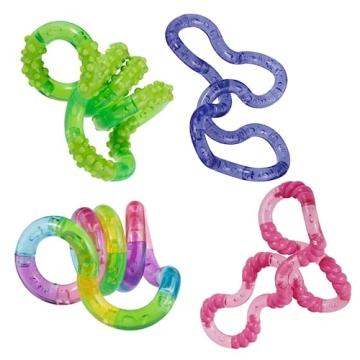 Tangle Crush 4-Pack - Vibrant Twist Fidget Toys for Sensory Play