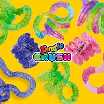Tangle Crush 4-Pack Colorful Twist Fidget Toys for All Ages