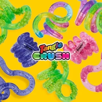 Tangle Crush 4-Pack Colorful Twist Fidget Toys for All Ages