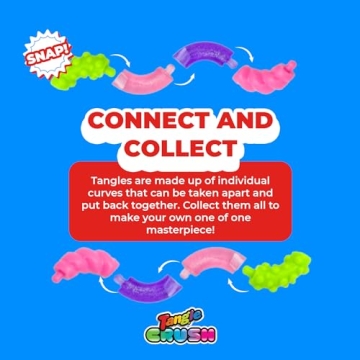 Tangle Crush 4-Pack Colorful Twist Fidget Toys for All Ages