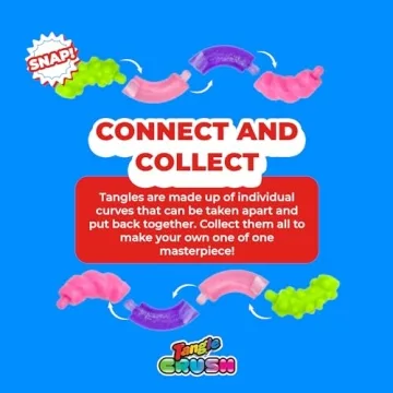 Tangle Crush 4-Pack Colorful Twist Fidget Toys for All Ages