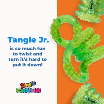 Tangle Crush 4-Pack Colorful Twist Fidget Toys for All Ages