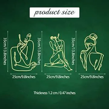 Photect Minimalist Metal Wall Art for Elegant Home Decor