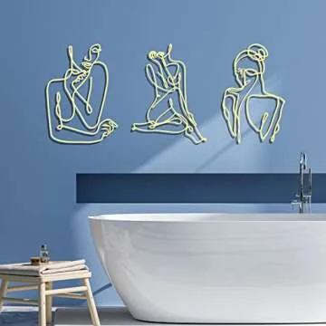 Photect Minimalist Metal Wall Art for Elegant Home Decor