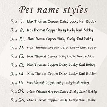 Anavia Bone Shape Slide On Silent Pet ID Tags, S/M/L/XL Gold Black Personalized Engraved Cat Dog Name Tags, Glossy Finish Stainless Steel Chew-Proof Quiet Dog Collar Tag