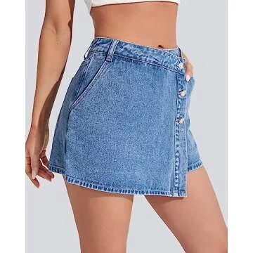 Trendy Flvsun High Waisted Denim Shorts for Women