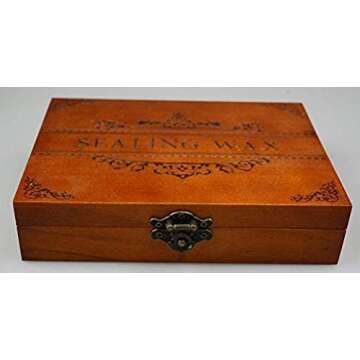 MNYR Vintage Santa Claus Monogram Wedding Wax Seal Stamp Melting Spoon Stick Candle Wooden Christmas Gift Box Invitation Embellishment Gift Wrap Package Custom Logo Word Sealing Wax Stamp Set