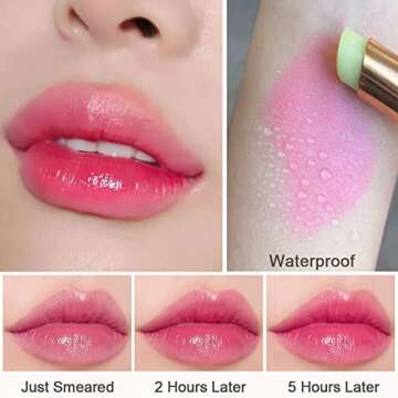evpct Color Changing Tinted Lip Balms - Gift Set for Women