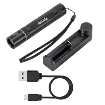 ALONEFIRE 10W 365nm UV Flashlight - Rechargeable & Versatile