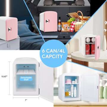 PERSONAL CHILLER Portable Mini Fridge Cooler for Home