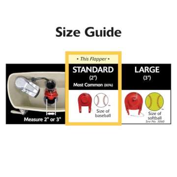 Korky 100 Ultra High Performance Universal 2" Flapper, Pack of 2