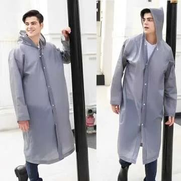 Durable Rain Ponchos for Adults - Reusable & Lightweight