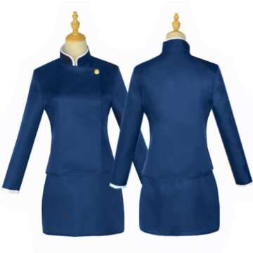 Kugisaki Nobara School Uniform Cosplay JJK Costume Women Girls Sailor Pleated Skirt Suit with Bag Ha...