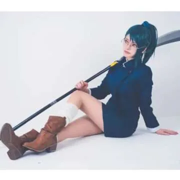 Kugisaki Nobara School Uniform Cosplay JJK Costume Women Girls Sailor Pleated Skirt Suit with Bag Halloween(S, MakiDress)