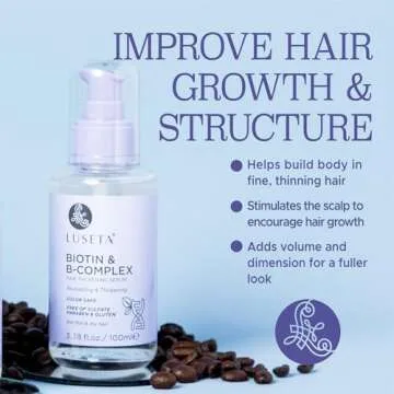 Luseta Biotin Hair Oil for Thinning Hair Growth 3.38oz