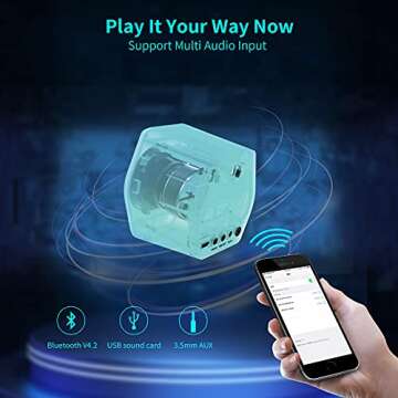 G2000 32W PC Computer Speakers for Gaming Desktop PC Laptop Mac Computer Woofer Speakers Bluetooth USB 3.5mm AUX Inputs RGB Lights Multimedia Speakers White