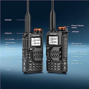 QUANSHENG UV-K5 Walkie Talkie Dual Band with NOAA Receiver