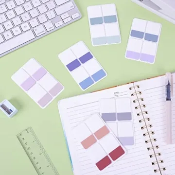 EOOUT 480 Pieces Sticky Tabs, Writable and Repositionable Filing Tabs Flags for Documents Notebooks Classification Aesthetic Office School Supplies