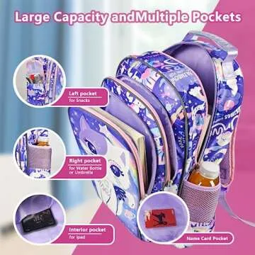 Cute Cat Girls Backpack for School - Durable and Functional