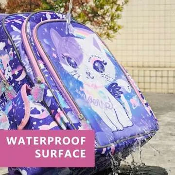 Cute Cat Girls Backpack for School - Durable and Functional