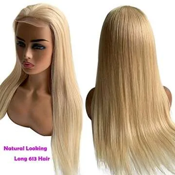 Luxurious 5x5 Human Hair Closure Wig in Blonde