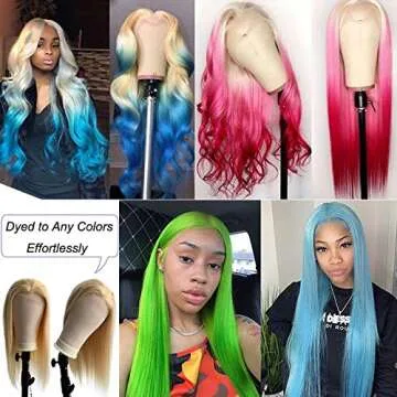 Luxurious 5x5 Human Hair Closure Wig in Blonde