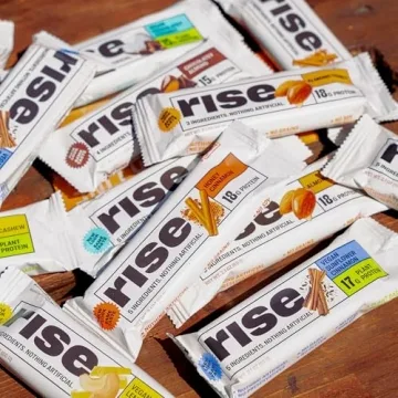 Rise Pea Protein Bar Vegan Lemon Cashew Snack