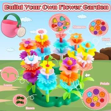FUNZBO Flower Garden Building Toys for Kids - Creative STEM Fun