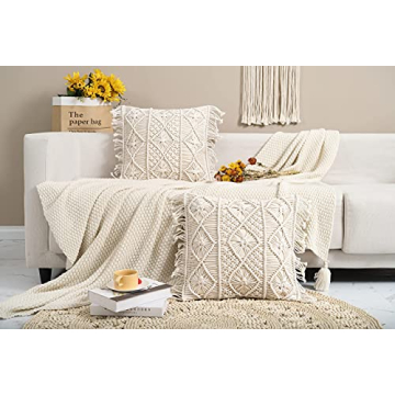 Homesunshine Macramé Pillow Covers - Boho Chic Decor