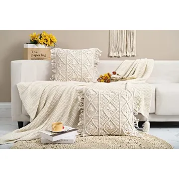 Homesunshine Macramé Pillow Covers - Boho Chic Decor