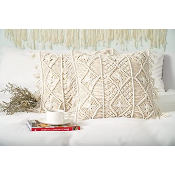 Homesunshine Macramé Pillow Covers - Boho Chic Decor