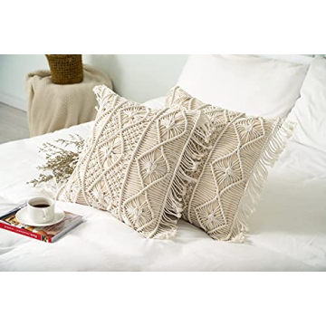 Homesunshine Macramé Pillow Covers - Boho Chic Decor