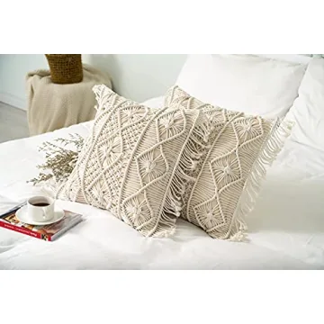Homesunshine Macramé Pillow Covers - Boho Chic Decor