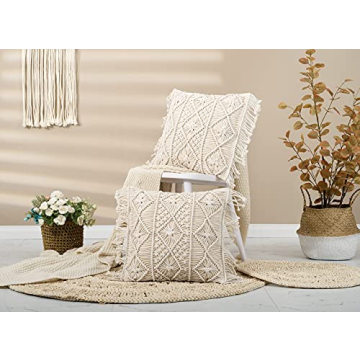 Homesunshine Macramé Pillow Covers - Boho Chic Decor