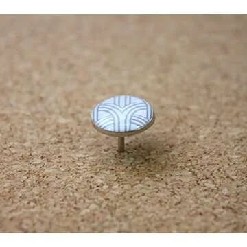 U Brands Fashion Steel Push Pins, Black White & Gray Fashionable Assorted Colors, 54 Count - 575U06-24