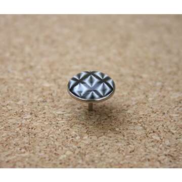 U Brands Fashion Steel Push Pins, Black White & Gray Fashionable Assorted Colors, 54 Count - 575U06-24