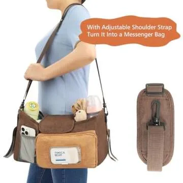 Accmor Universal Stroller Organizer with Cup Holders