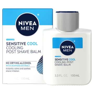 NIVEA MEN Sensitive Cool Post Shave Balm - 3 Pack of 3.3 Fl Oz Bottles