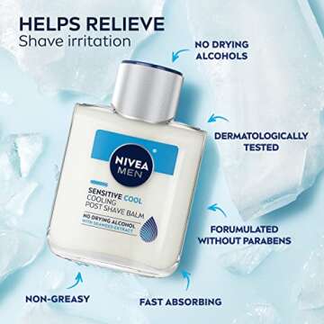 NIVEA MEN Sensitive Cool Post Shave Balm with Vitamin E