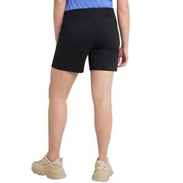 Hanes Women's Comfortable Pocket Drawstring Cotton Shorts