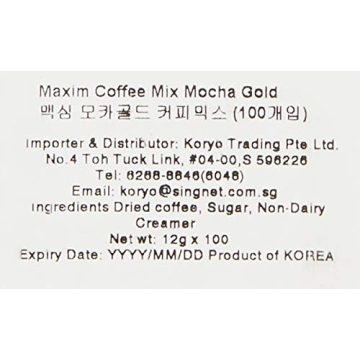 Maxim Mocha Gold Coffee Mix - Delight in Mild Flavor