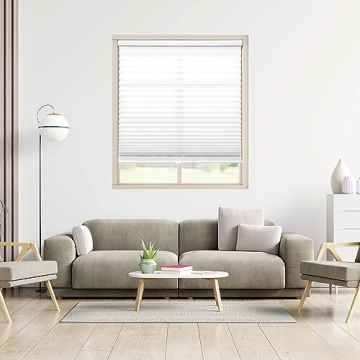 DEZ FURNISHINGS Cordless Pleated Shade - Light Filtering & Stylish