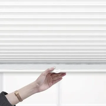 DEZ FURNISHINGS Cordless Pleated Shade - Light Filtering & Stylish