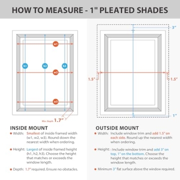 DEZ FURNISHINGS Cordless Pleated Shade - Light Filtering & Stylish