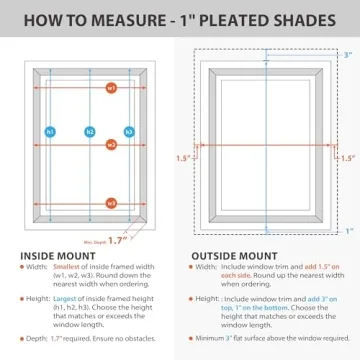 DEZ FURNISHINGS Cordless Pleated Shade - Light Filtering & Stylish